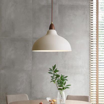 Scandinavische hanglamp hout metaal beige eetkamer keuken verlichting modern minimalistisch design E27 LED verstelbaar