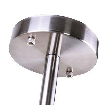 Moderne sputnik plafondlamp met 8 armen in zwart messing chroom of nikkel – semi flush design 60 cm