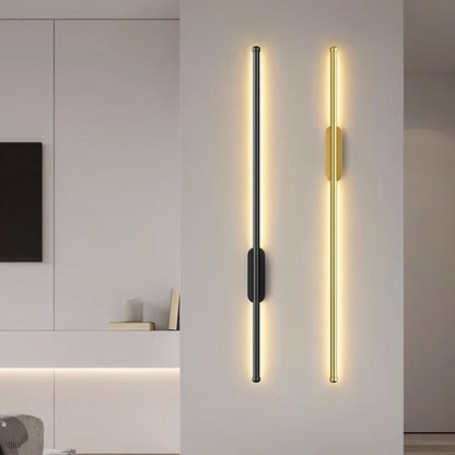 LED wandlamp aluminium 3000K zwart goud wandverlichting modern interieur gang woonkamer slaapkamer design verlichting