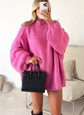 Dames Trui Gebreid Warme Elegante Stijl