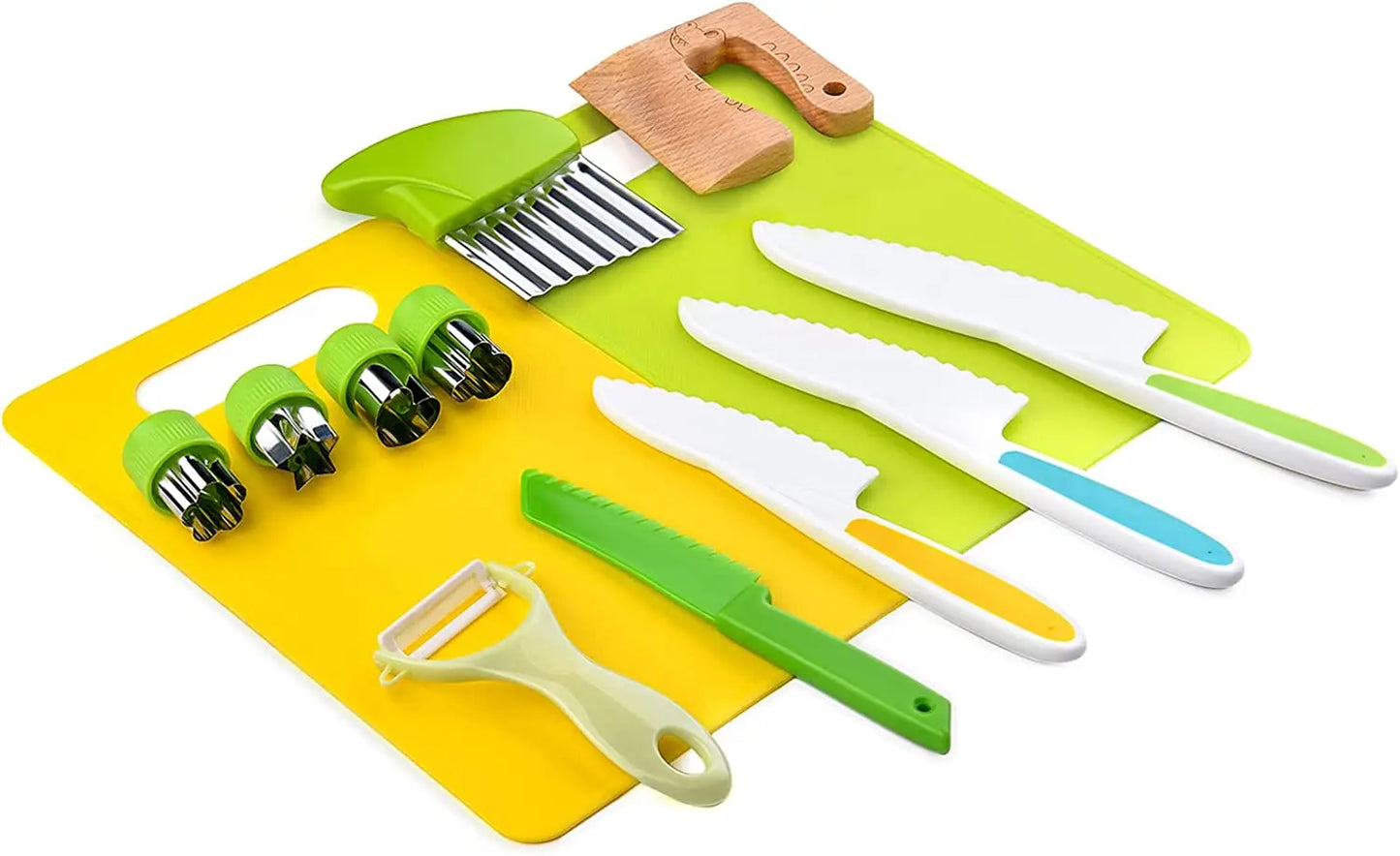 Kinder Keukenset Met Veilige Messen En Snijhulpmiddelen Voor Samen Koken