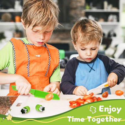 Kinder Keukenset Met Veilige Messen En Snijhulpmiddelen Voor Samen Koken