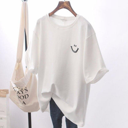 Smiley T-shirt van Katoen voor Zomer