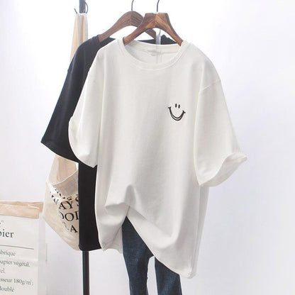 Smiley T-shirt van Katoen voor Zomer - StudioMarella