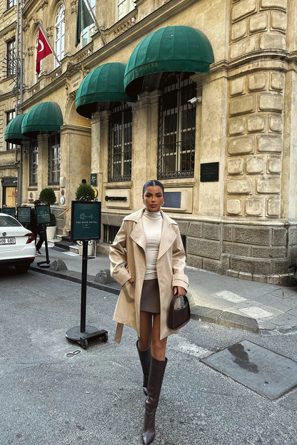 Waterdichte Trenchcoat voor Dames Elegant en Klassiek
