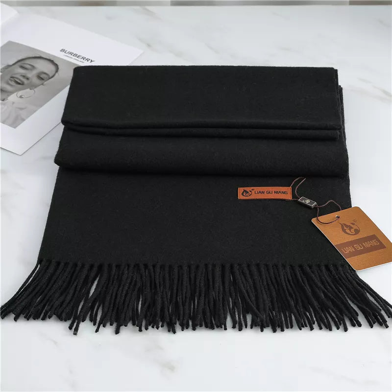 Kasjmier Sjaal voor Dames met Klassieke Franje 190×68cm | Zachte Winter Accessoire voor Warmte en Elegantie