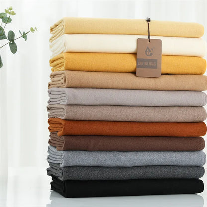 Kasjmier Sjaal voor Dames met Klassieke Franje 190×68cm | Zachte Winter Accessoire voor Warmte en Elegantie