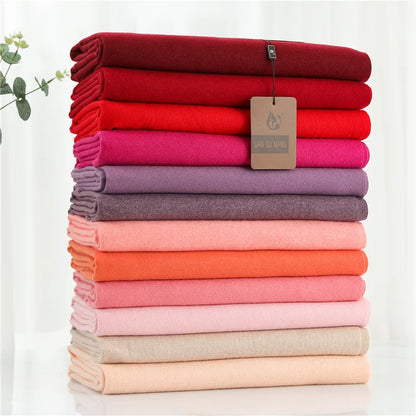 Kasjmier Sjaal voor Dames met Klassieke Franje 190×68cm | Zachte Winter Accessoire voor Warmte en Elegantie