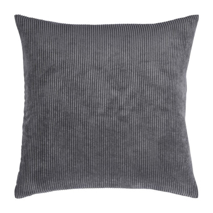 Kussenhoes met Corduroy Look - Zachte Ribfluweel Textuur - Scandinavisch Woonaccent - Vierkante Hoes voor Bank en Stoel