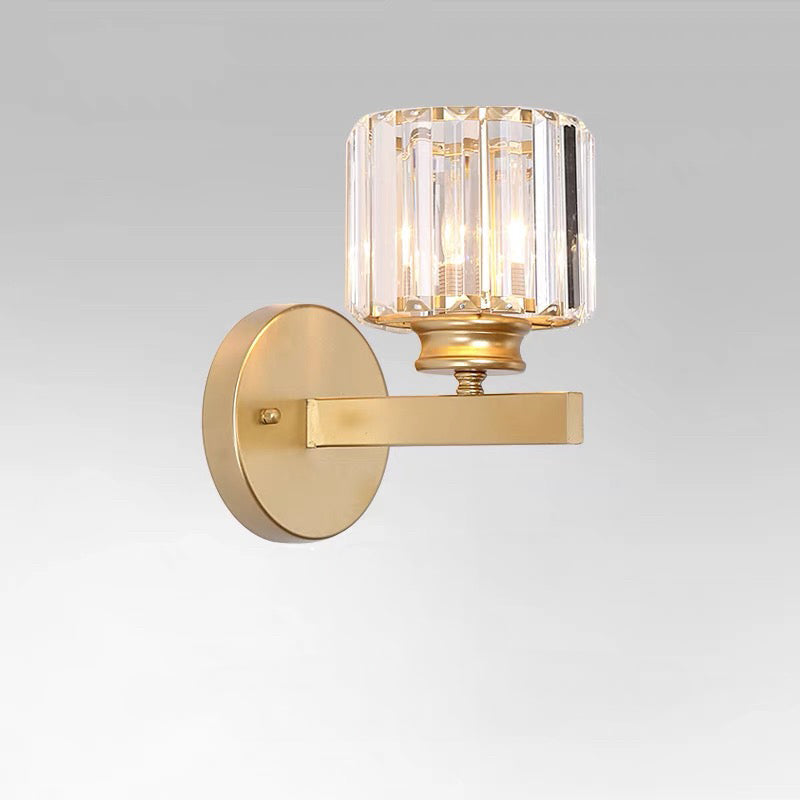 Wandlamp Glas Metaal Zwart 24cm Wandverlichting Woonkamer Slaapkamer Moderne Wandlamp Transparante Kap Accentverlichting
