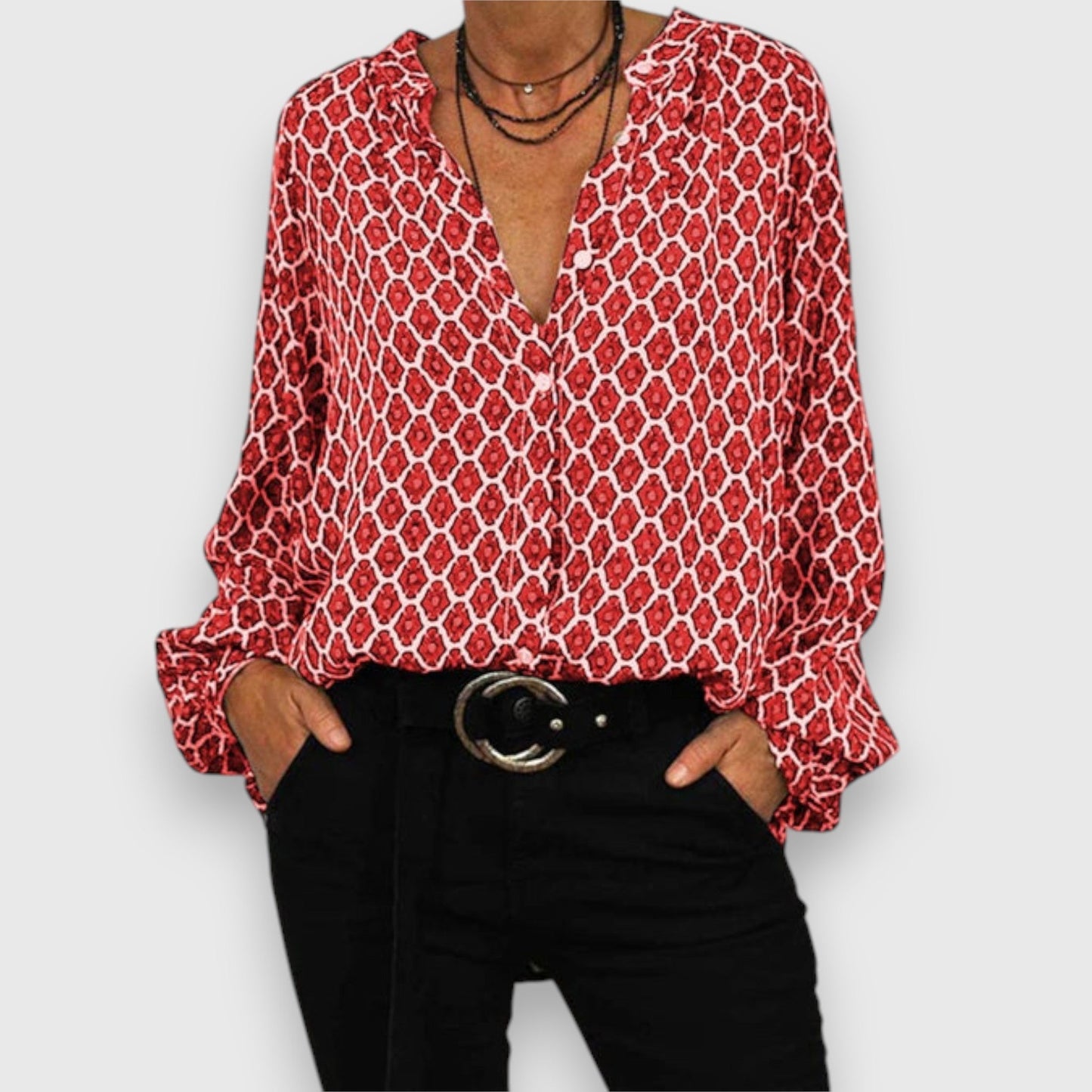 Dames Blouse Elegant Vrouwelijke Pasvorm