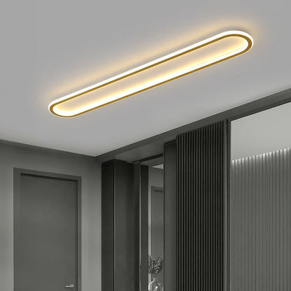 LED plafondlamp langwerpig zwart wit gang woonkamer slaapkamer modern minimalistisch plafondverlichting
