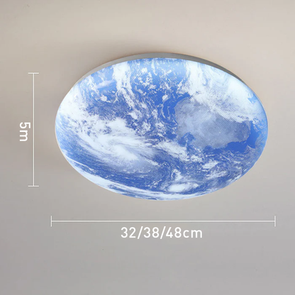 LED Plafondlamp Maanontwerp Hout Acryl Rond 26-48cm Slaapkamer Woonkamer Plafondlamp Maanlamp LED Verlichting Modern Interieur