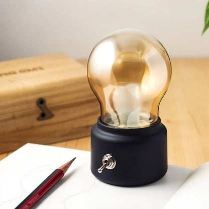 Vintage Tafellamp Met USB Opladen En Warm Sfeervol Licht