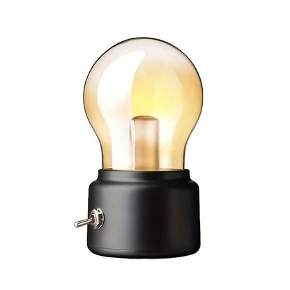 Vintage Tafellamp Met USB Opladen En Warm Sfeervol Licht