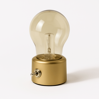 Vintage Tafellamp Met USB Opladen En Warm Sfeervol Licht