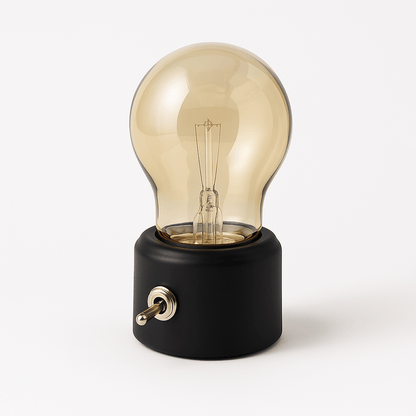 Vintage Tafellamp Met USB Opladen En Warm Sfeervol Licht
