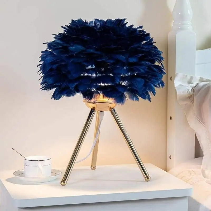 Tafellamp Veren Design LED Acryl Aluminium Wit Roze Grijs Blauw 30x45cm Slaapkamer