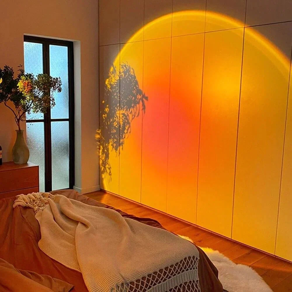 Sunset Lamp Projector LED 360 Graden Sfeerlicht Zonsondergang Lamp Kamer