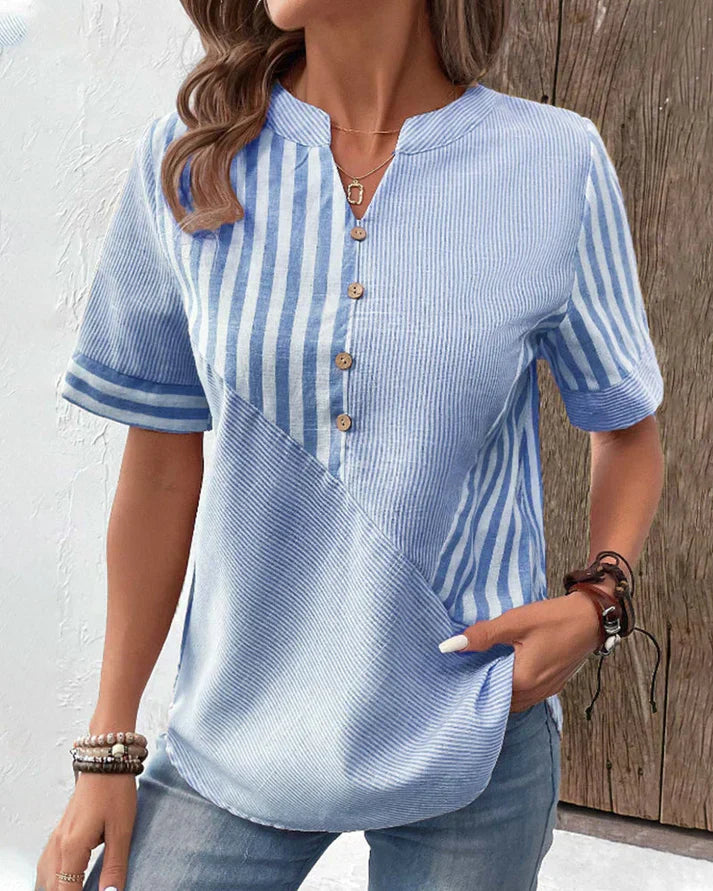 Vrouwelijke Blouse Katoen Elegant en Stijlvol - StudioMarella