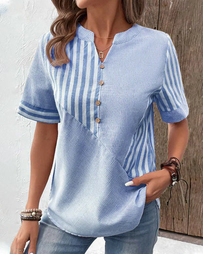 Vrouwelijke Blouse Katoen Elegant en Stijlvol - StudioMarella