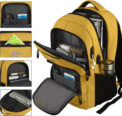 Premium Laptop Rugzak met USB-Oplaadpoort & Diefstalbeveiliging 15,6 inch – Waterafstotend & Ergonomisch