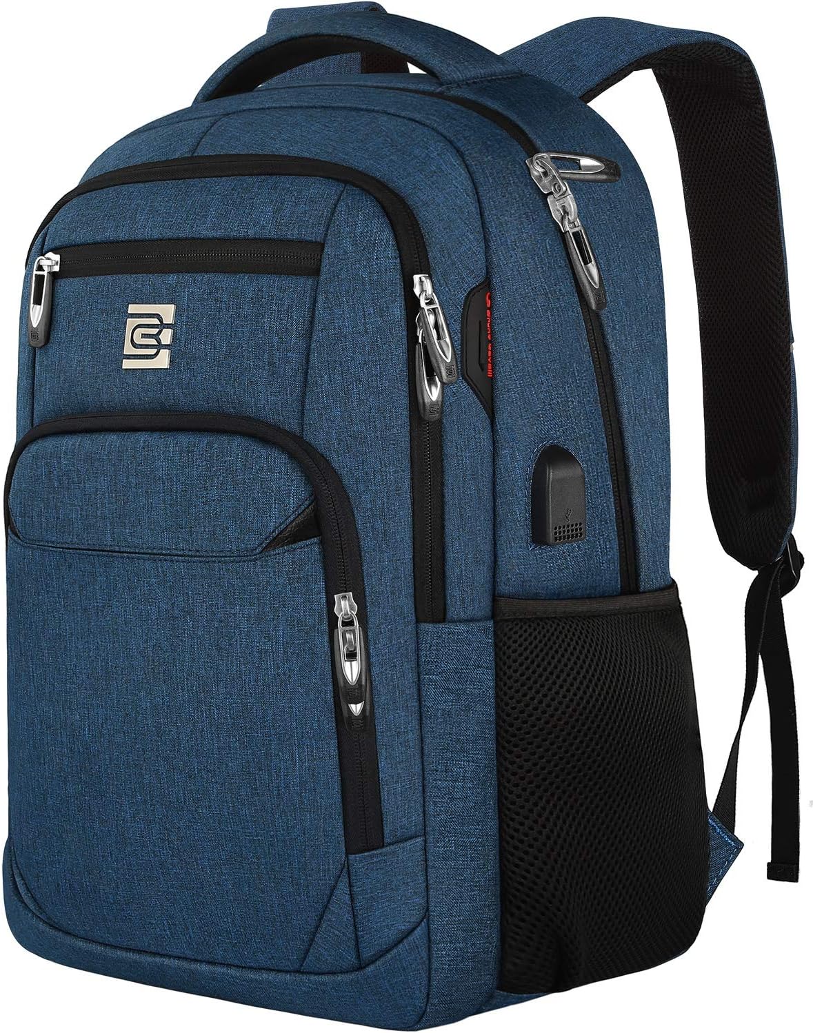 Premium Laptop Rugzak met USB-Oplaadpoort & Diefstalbeveiliging 15,6 inch – Waterafstotend & Ergonomisch