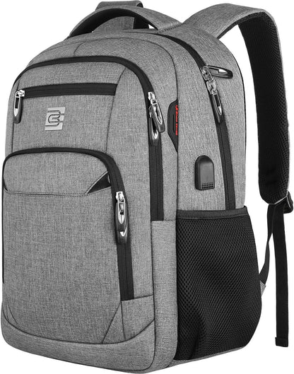 Premium Laptop Rugzak met USB-Oplaadpoort & Diefstalbeveiliging 15,6 inch – Waterafstotend & Ergonomisch
