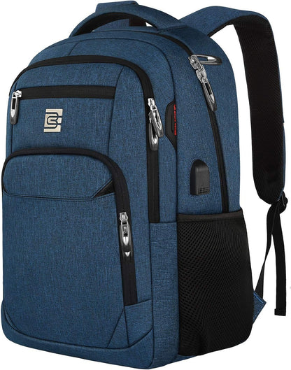 Premium Laptop Rugzak met USB-Oplaadpoort & Diefstalbeveiliging 15,6 inch – Waterafstotend & Ergonomisch