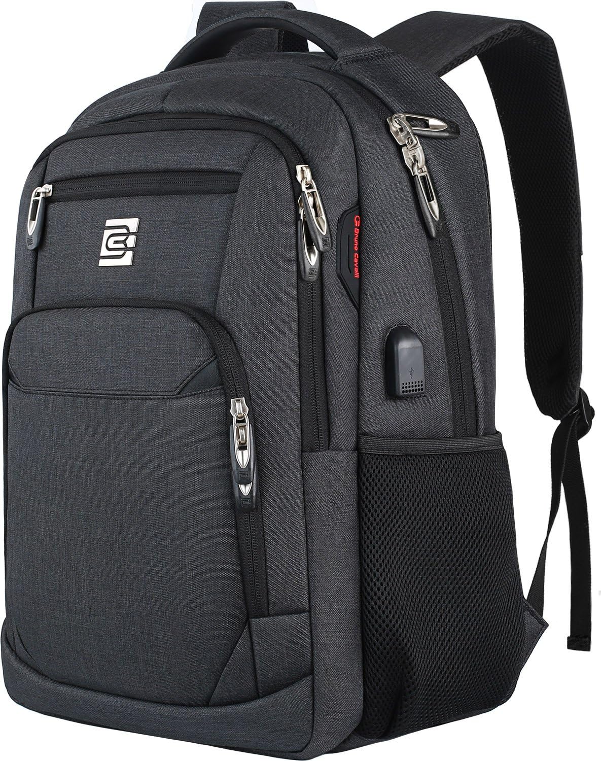 Premium Laptop Rugzak met USB-Oplaadpoort & Diefstalbeveiliging 15,6 inch – Waterafstotend & Ergonomisch