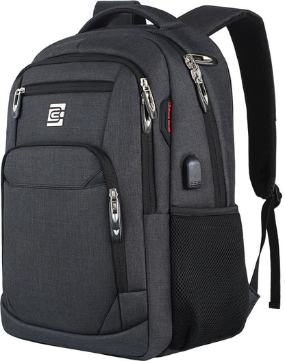 Premium Laptop Rugzak met USB-Oplaadpoort & Diefstalbeveiliging 15,6 inch – Waterafstotend & Ergonomisch