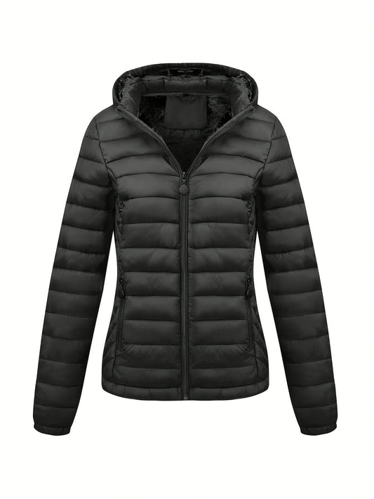 Dames Hoodie Jas Gewatteerd Warm en Zacht - StudioMarella