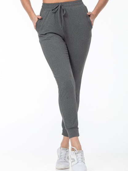 Zwarte Joggingbroek Hoge Taille Met Zakken Sportief - StudioMarella