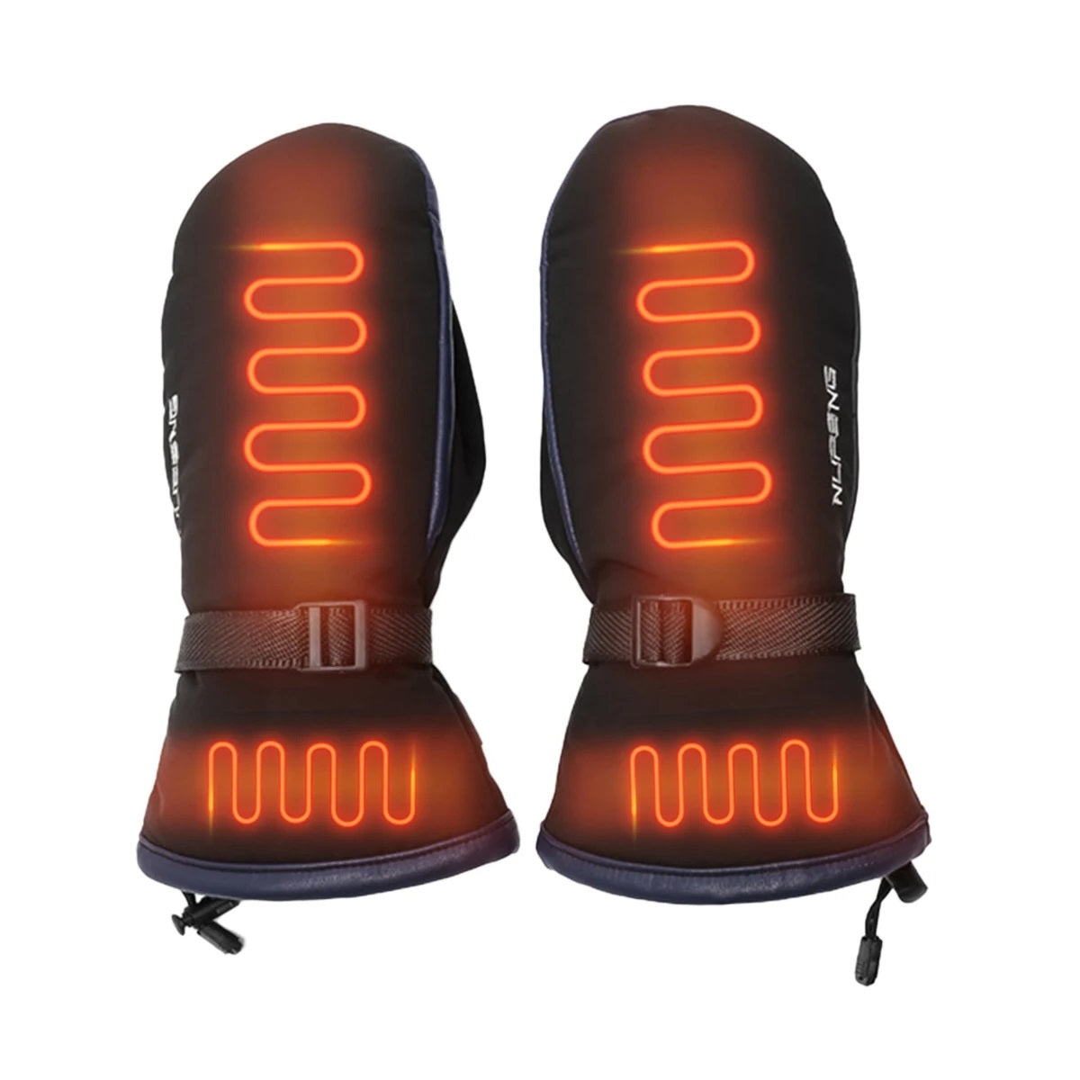 USB Verwarmde Handschoenen Dubbelzijdig Waterafstotend Touchscreen Winterwarmte Skiwanten Outdoor Vingertoppen