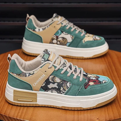 Zwarte Canvas Platformschoenen voor Mannen - StudioMarella