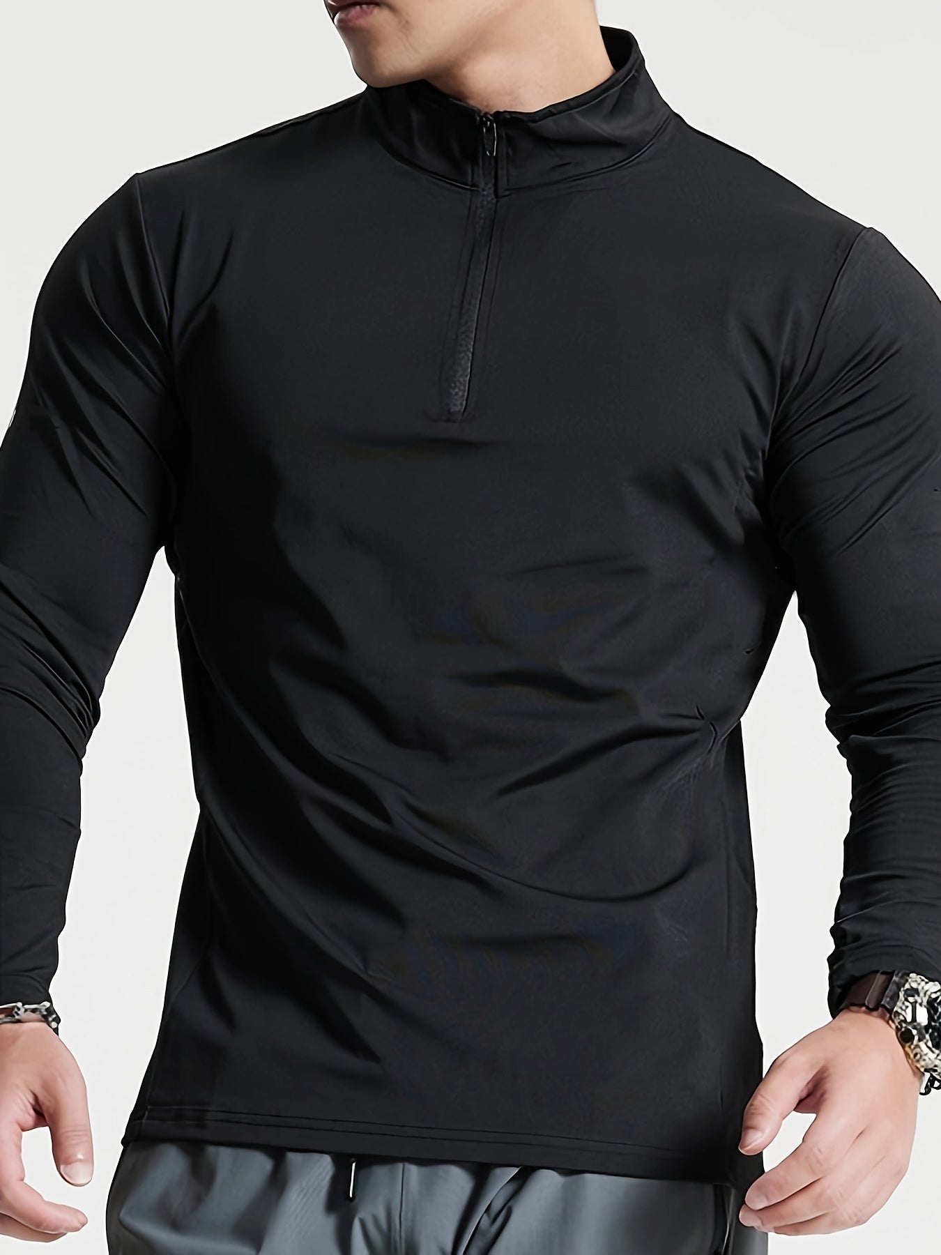 Herens Henley Shirt Lange Mouwen Slim Fit Casual - StudioMarella