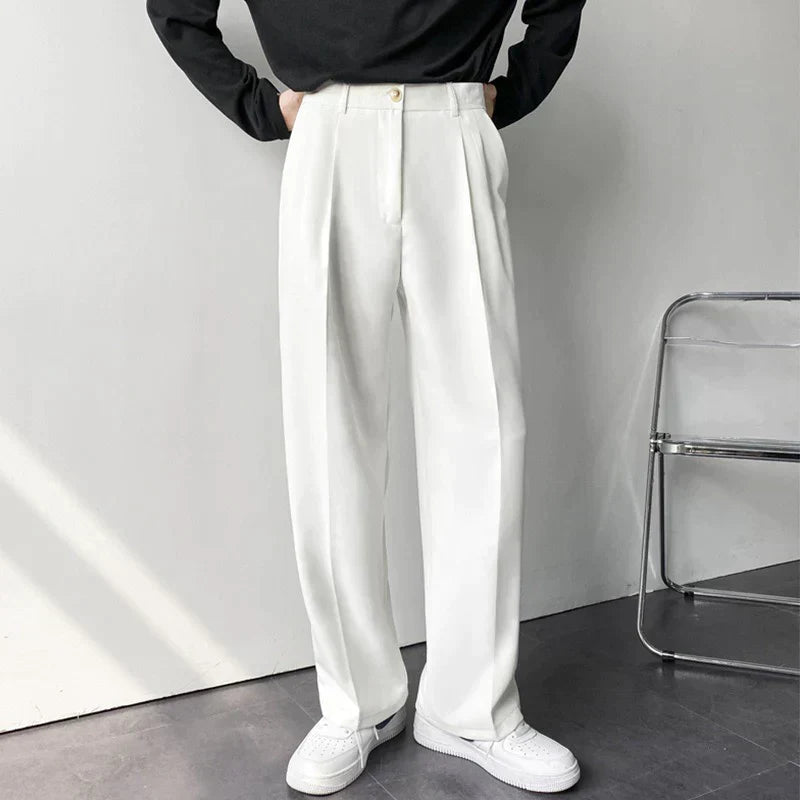 Lars | Stijlvolle Paris pantalon in de kleur Zwart voor heren in Formal stijl geschikt voor alle seizoenen.