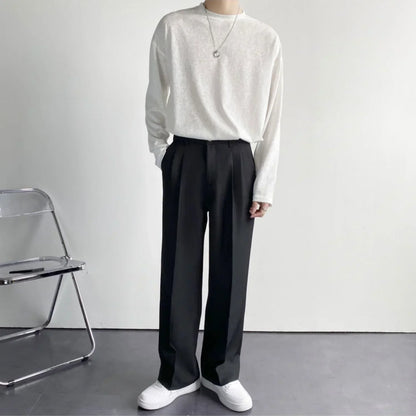 Lars | Stijlvolle Paris pantalon in de kleur Zwart voor heren in Formal stijl geschikt voor alle seizoenen.