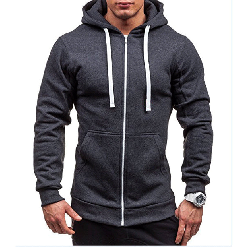 Heren Fleece hoodie Winddicht Met Rits en verstelbare koorden - StudioMarella
