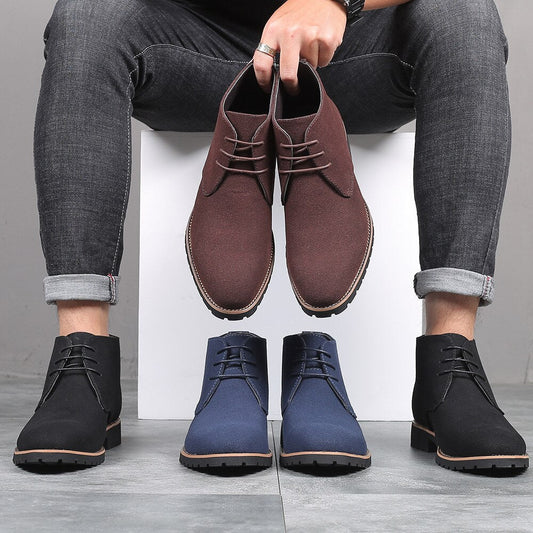 Leren Heren Schoenen Klassieke Look - StudioMarella