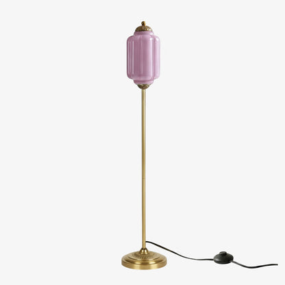 Decoratieve Glazen Pompoen Vloerlamp Retro Organische Stijl Woonkamer Staande Lamp