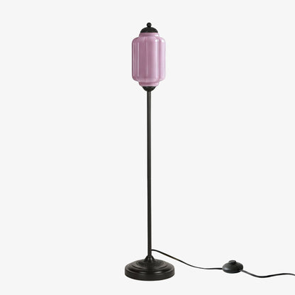 Decoratieve Glazen Pompoen Vloerlamp Retro Organische Stijl Woonkamer Staande Lamp