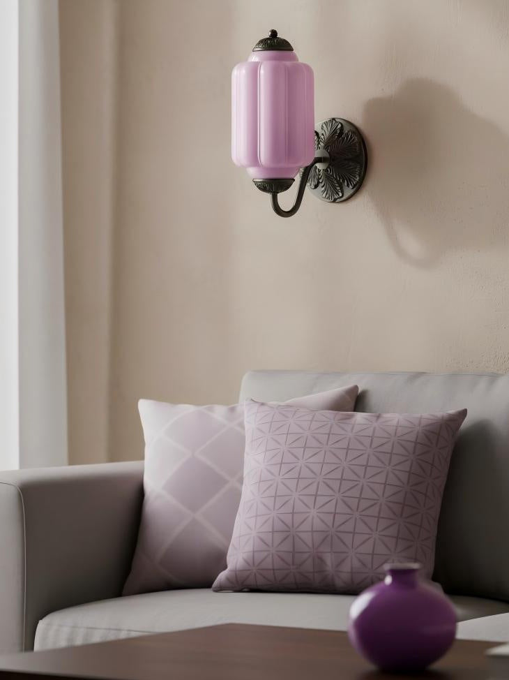Melkglazen Wandlamp Eloise voor Hal en Slaapkamer | Vintage Wandverlichting met Melkwit Glas
