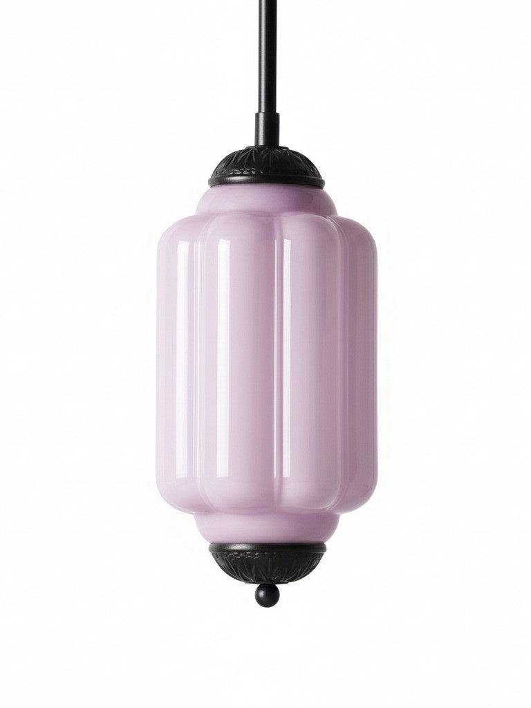 Vintage Glazen Hanglamp met Nostalgische Uitstraling – Verfijnde Verlichting voor Eetkamer en Keuken