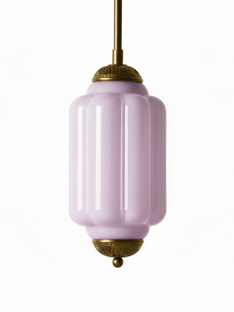 Vintage Glazen Hanglamp met Nostalgische Uitstraling – Verfijnde Verlichting voor Eetkamer en Keuken