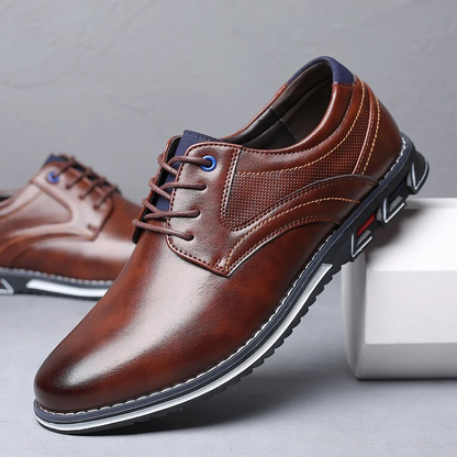 Elegante Leer Schoenen voor Mannen Gekleed - StudioMarella