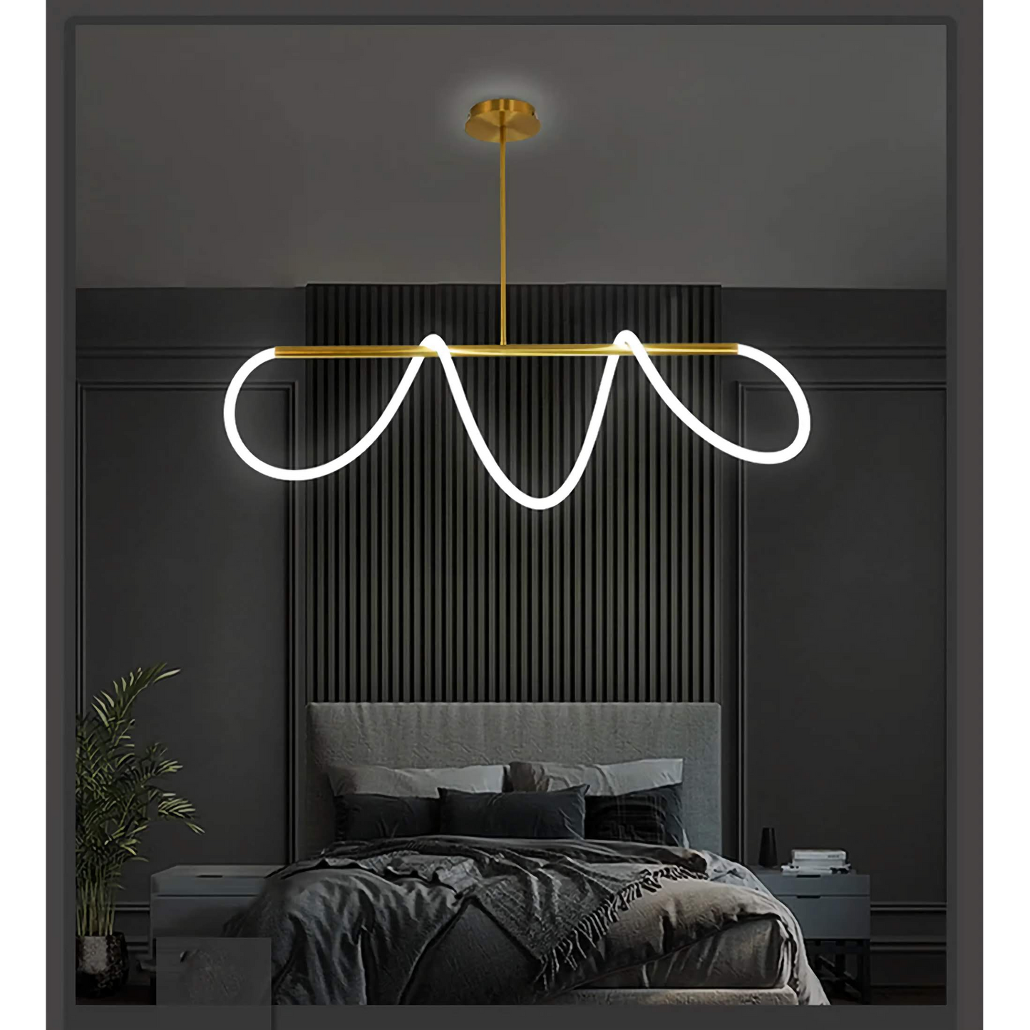 Plafondlamp Koper G9 Gebogen Buis Goud Zwart Zilver Woonkamer Eetkamer LED Opbouw Minimalistische Bureaulamp