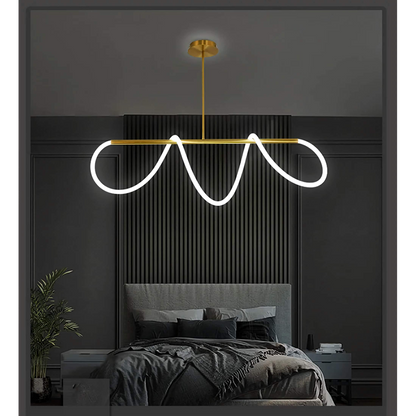 Plafondlamp Koper G9 Gebogen Buis Goud Zwart Zilver Woonkamer Eetkamer LED Opbouw Minimalistische Bureaulamp