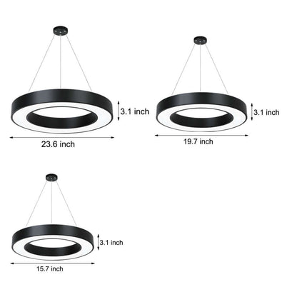 Industriële LED Ring Hanglamp 6000K Met IP42 En Acryl Diffuser