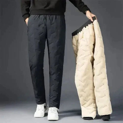 Leonard | Thermische Joggingbroek voor heren in de kleur Zwart voor heren in Lounge stijl ideaal voor de herfst.